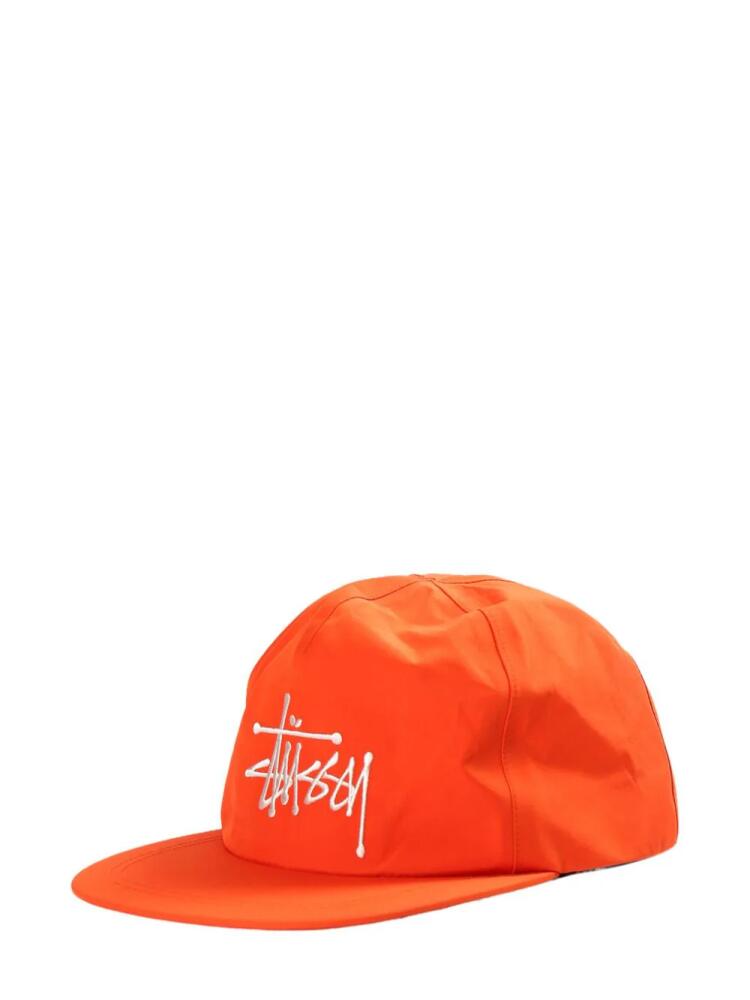 Stüssy logo-embroidered cap - Orange Cover