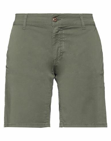 Relish Woman Shorts & Bermuda Shorts Military green Cotton, Elastane Cover