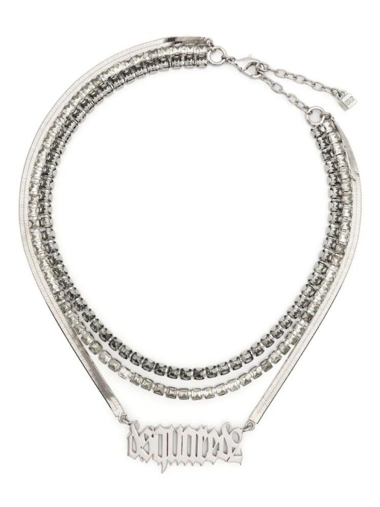 DSQUARED2 Gothic multi-chain necklace - Silver Cover