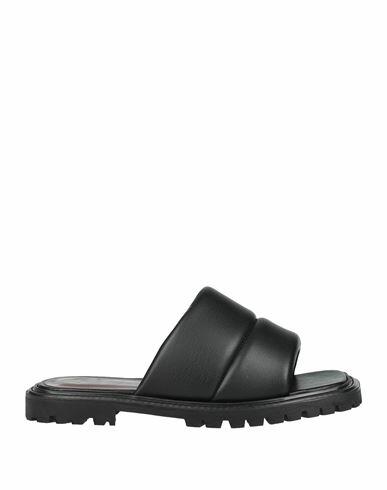 Staud Astro Slide Woman Sandals Black Polyurethane Cover