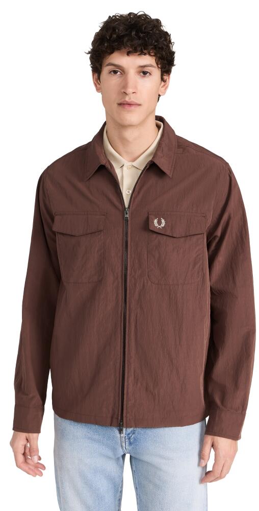 Fred Perry Zip Overshirt Carrington Brick Cover