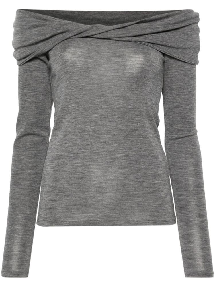 Róhe off-shoulder jumper - Grey Cover