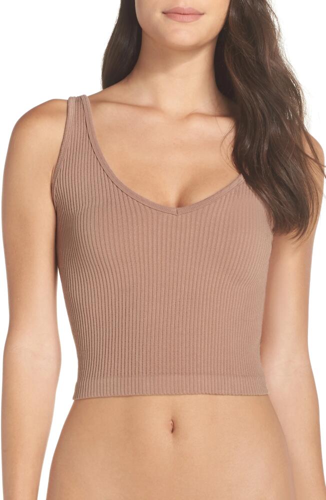 Free People Rib Brami Crop Tank in Nude Cover