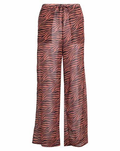 Smmr Woman Beach shorts and pants Rust Polyester Cover