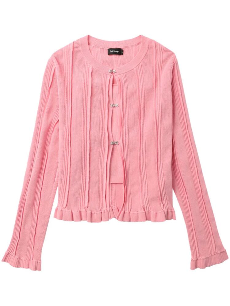 tout a coup two-piece cardigan set - Pink Cover