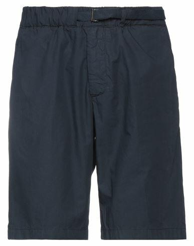 Myths Man Shorts & Bermuda Shorts Navy blue Cotton Cover