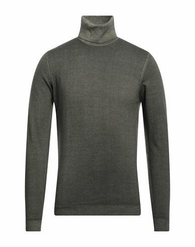 Alpha Studio Man Turtleneck Military green Merino Wool Cover