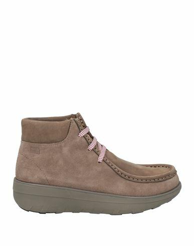 Fitflop Woman Ankle boots Khaki Leather Cover