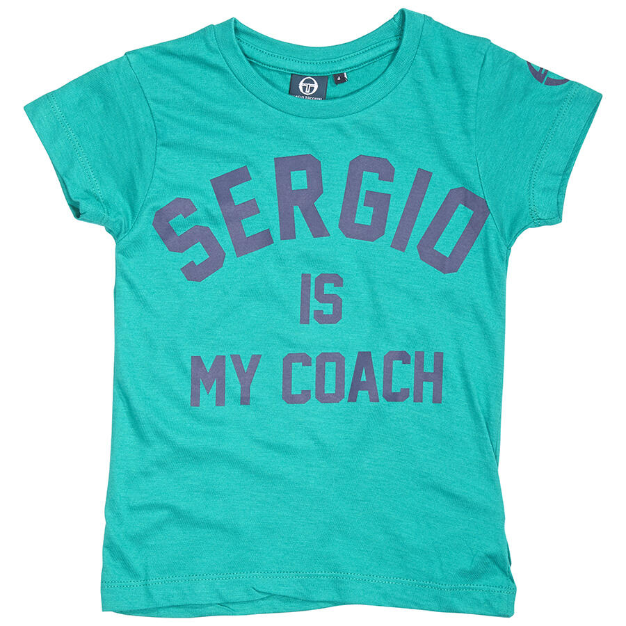 Eleven Paris Sergio is My Coach Slogan T-Shirt in Green Cover