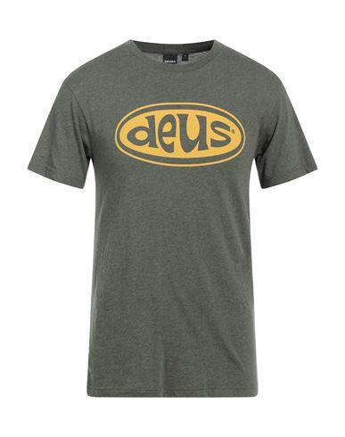 Deus Ex Machina Man T-shirt Military green Cotton Cover