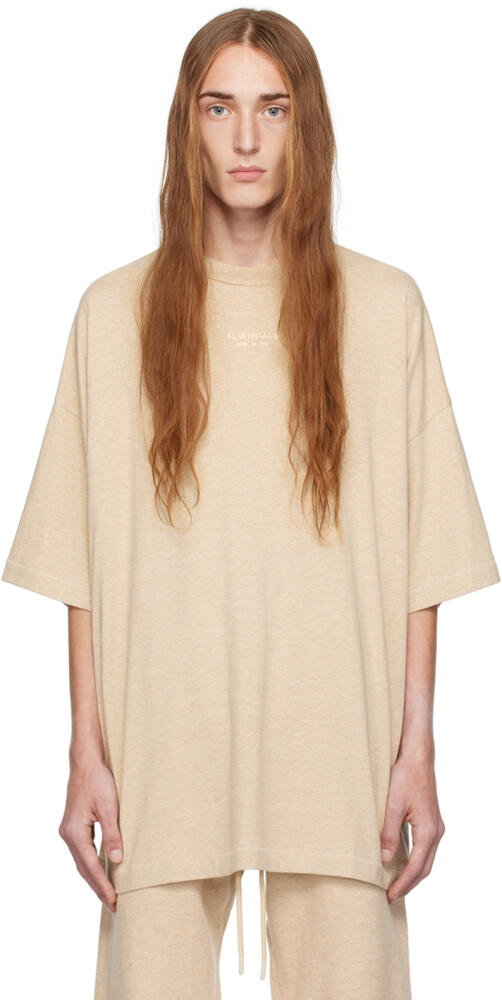 Fear of God ESSENTIALS Beige Crewneck T-Shirt Cover