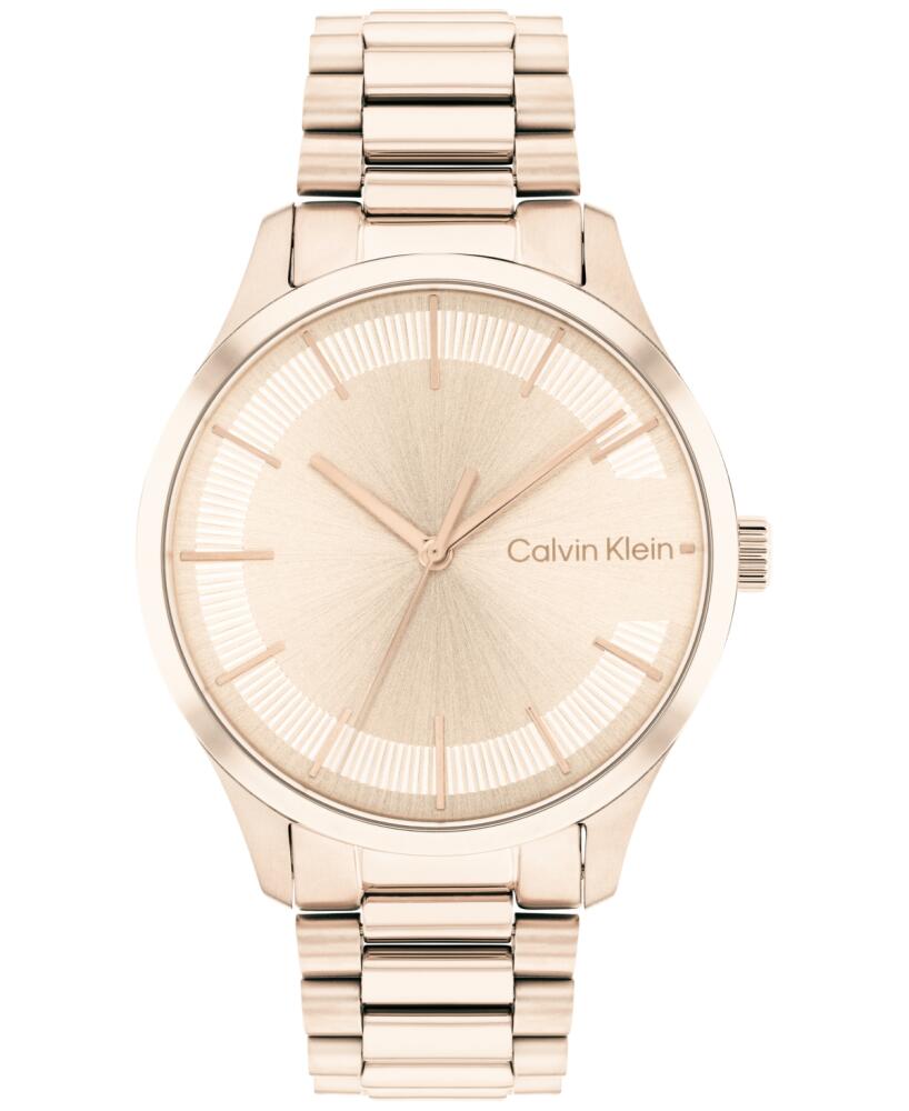 Calvin Klein Carnation Gold-Tone Bracelet Watch 35mm - Carnation Gold Cover