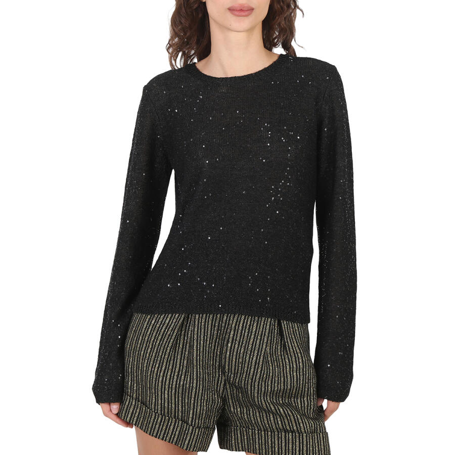 Saint Laurent Sequin Loose Knit Jumper Cover