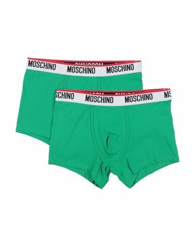 Moschino Man Boxer Green Cotton, Elastane Cover