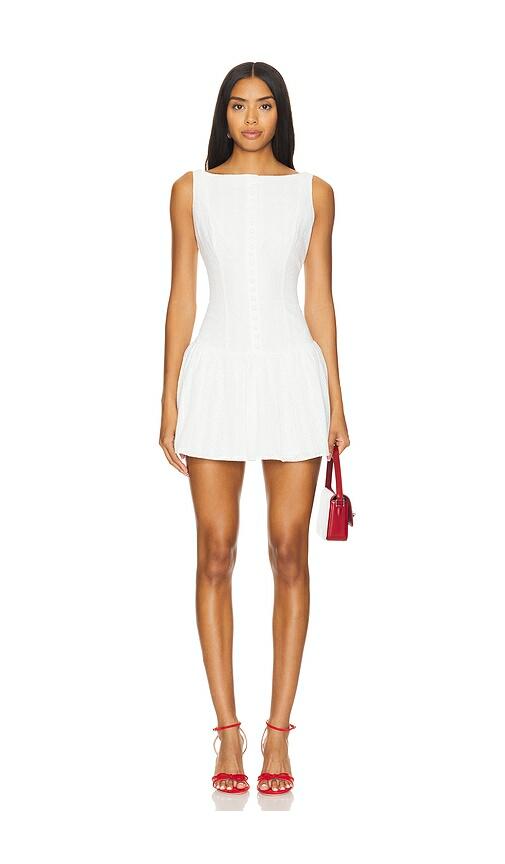 Mirror Palais Kissing Booth Mini Dress in White Cover