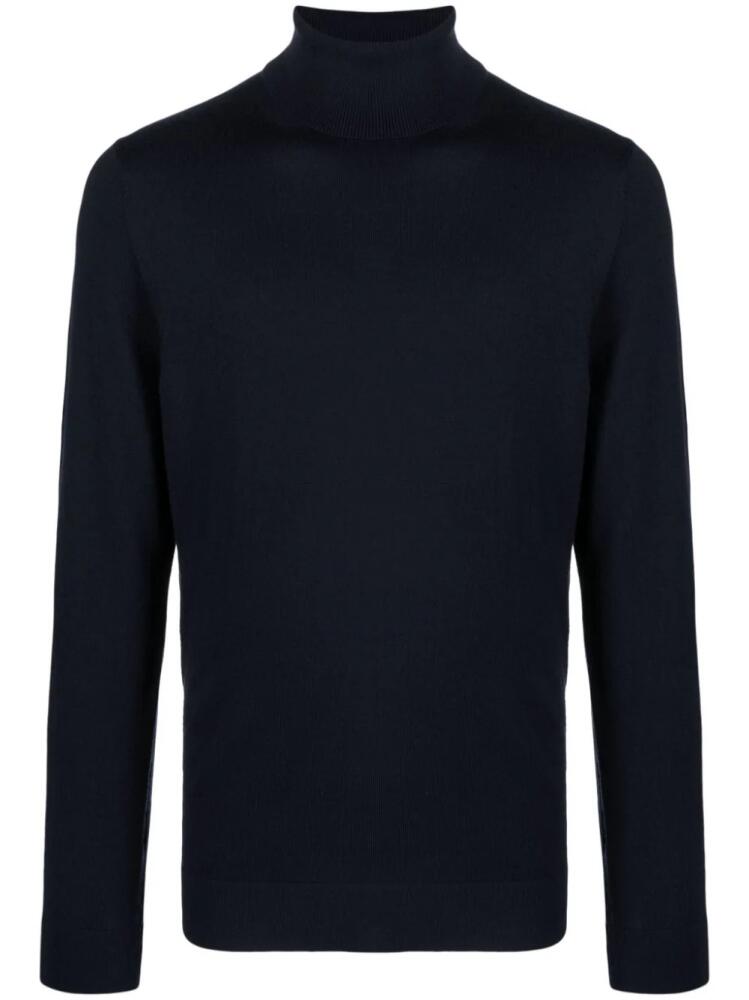 Calvin Klein long-sleeve fine-knit wool jumper - Blue Cover