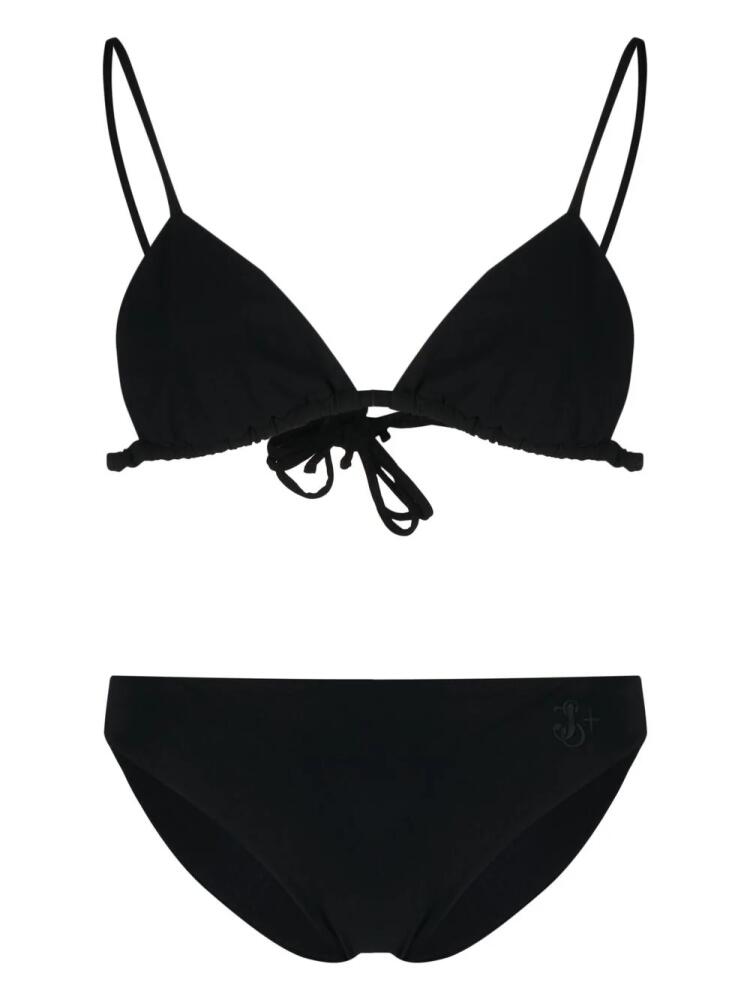 Jil Sander embroidered logo bikini set - Black Cover