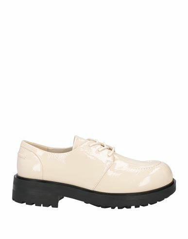 Jeannot Woman Lace-up shoes Cream Leather Cover