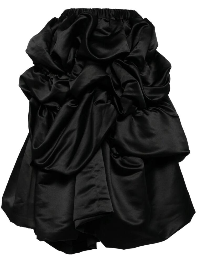 Comme Des Garçons ruched midi skirt - Black Cover