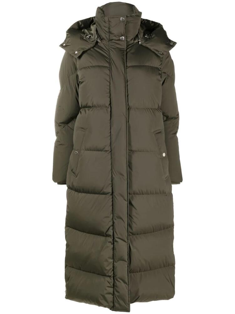 Woolrich Aurora long puffer parka - Green Cover