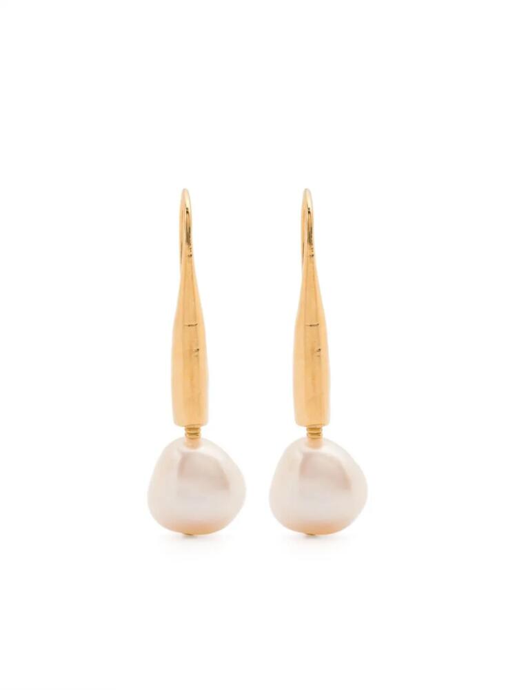 Forte Forte baroque-pearl dangling earrings - Gold Cover