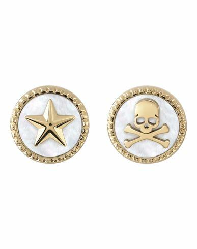 Philipp Plein Plein Mini Logo Stud Earrings Woman Earrings Gold Stainless Steel Cover