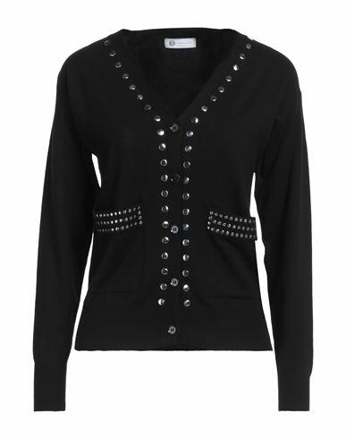 Diana Gallesi Woman Cardigan Black Viscose, Polyamide Cover