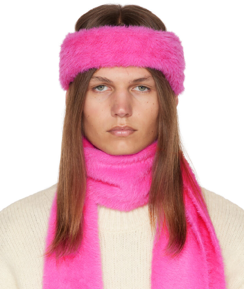 JACQUEMUS Pink Le Papier 'Le Bandeau Neve' Headband Cover