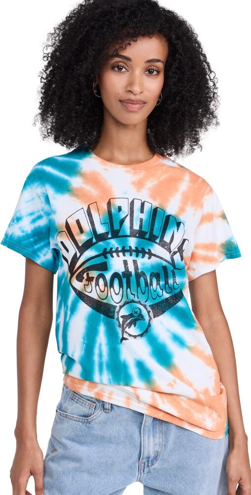 Junk Food Dolphins Football Tie Dye Tee Tie Dye Cover