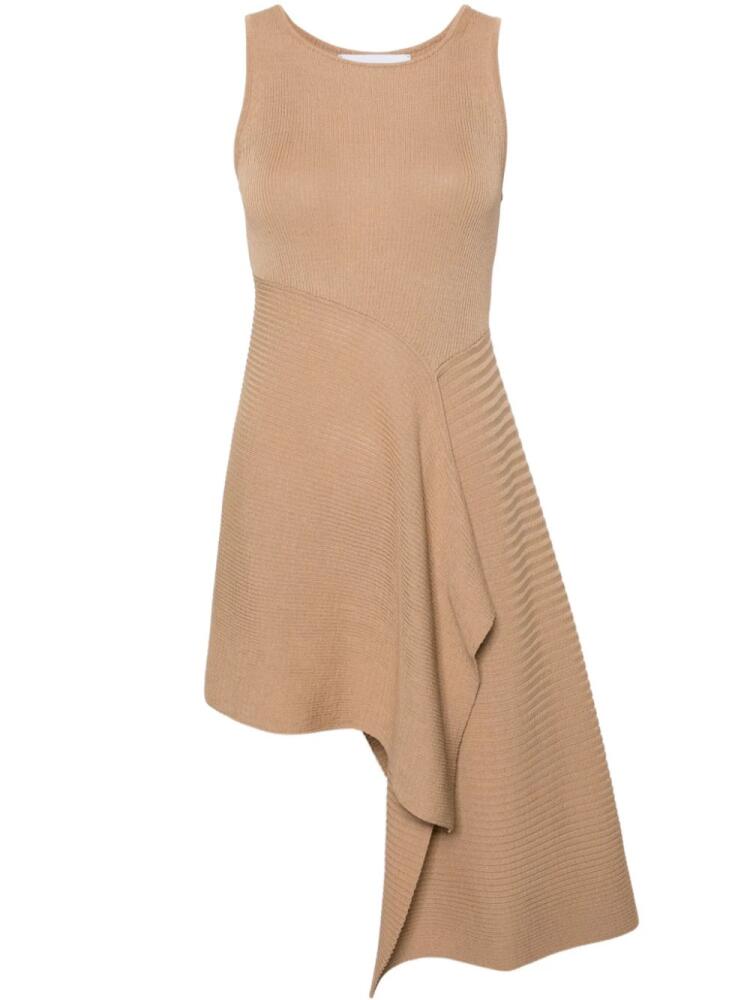 Viktor & Rolf Volant asymmetric peplum top - Neutrals Cover