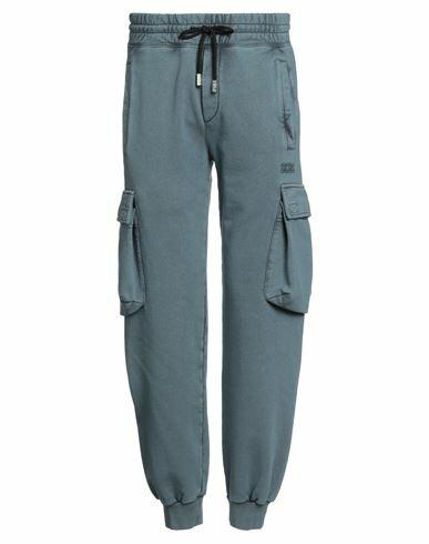 Gcds Man Pants Pastel blue Cotton Cover