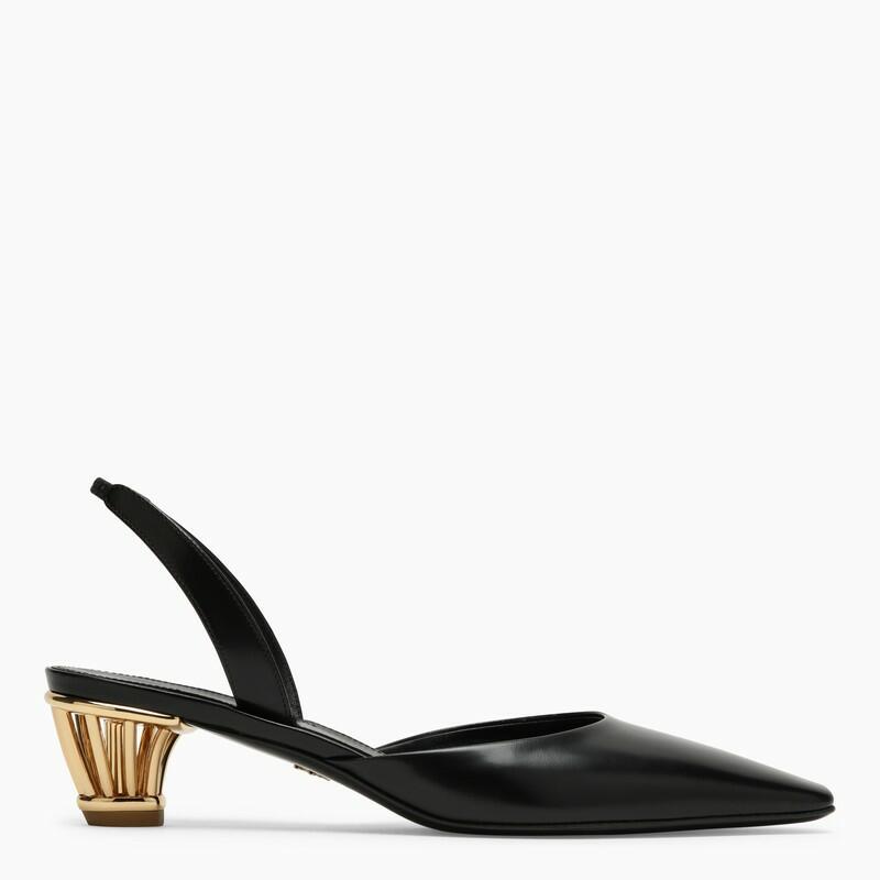 Ferragamo Black slingback with cage heel Cover