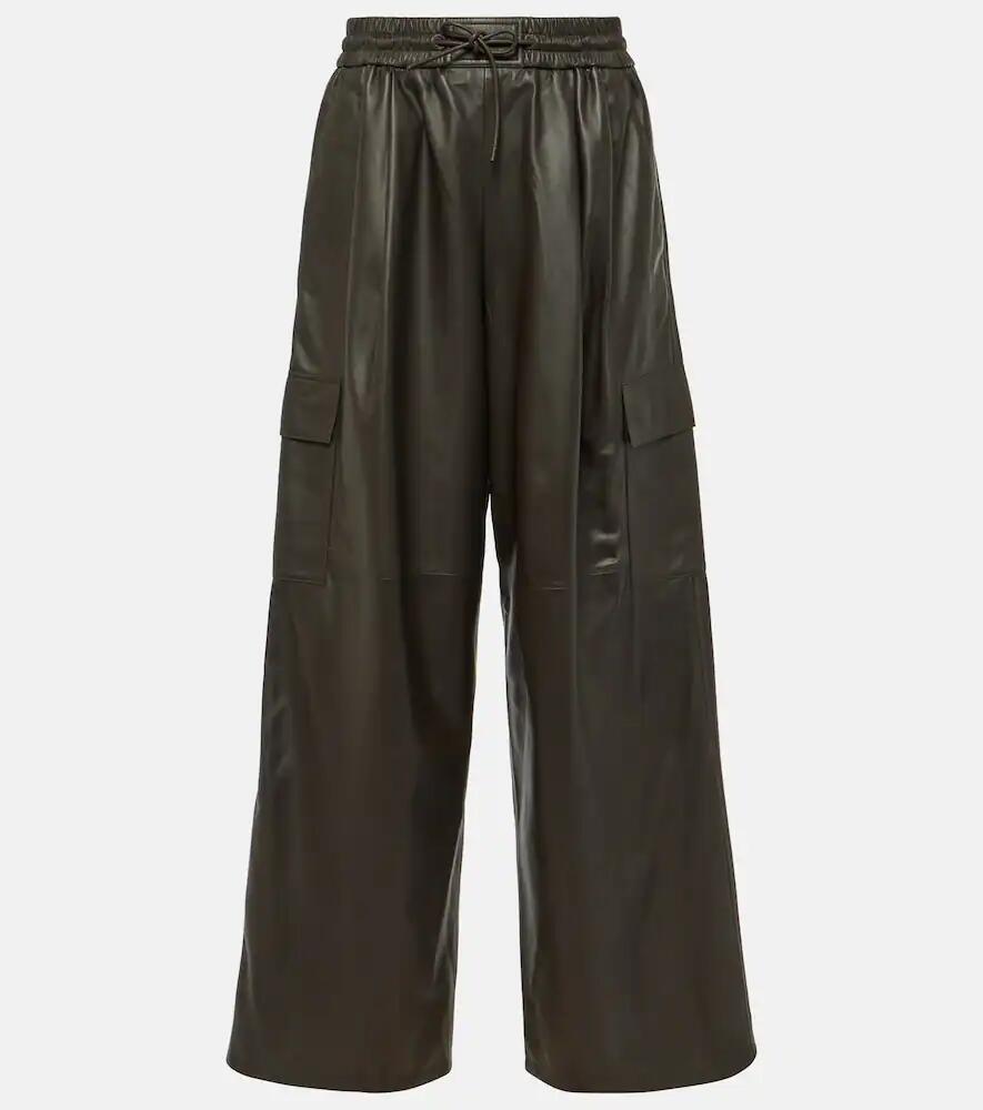 Yves Salomon Leather cargo pants Cover