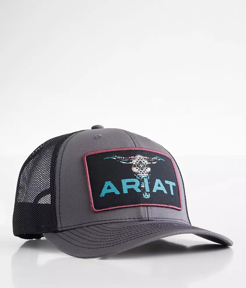 Ariat Bull Skull Trucker Hat Cover