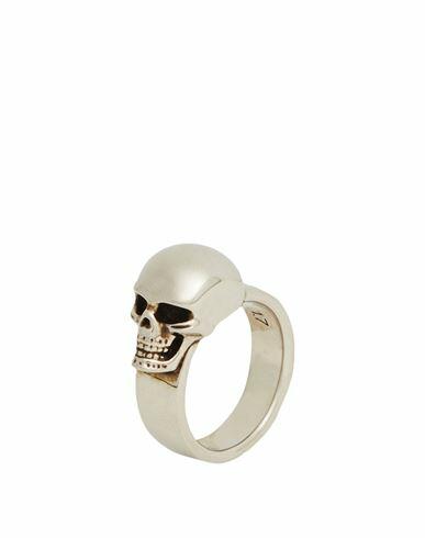 Alexander Mcqueen Man Ring Silver Metal Cover