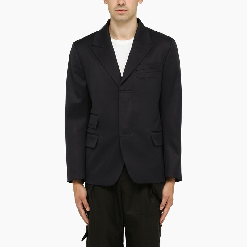 ADER ERROR Single-breasted navy wool jacket Cover