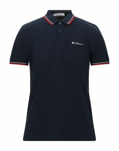 Ben Sherman Man Polo shirt Midnight blue Organic cotton Cover