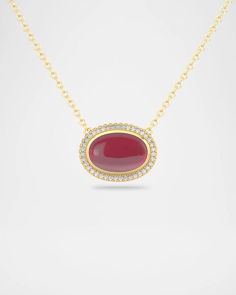 Jamie Turner Aurora Pendant Necklace with Rubellite and Diamonds Cover