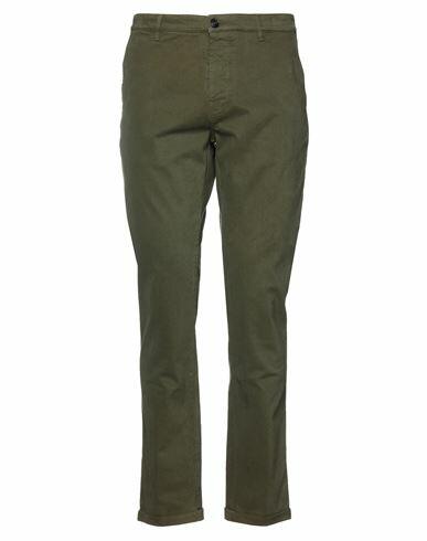 Pence Man Pants Military green Cotton, Elastane Cover