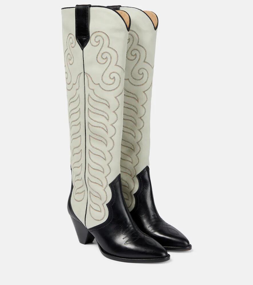 Isabel Marant Liela leather and suede cowboy boots Cover