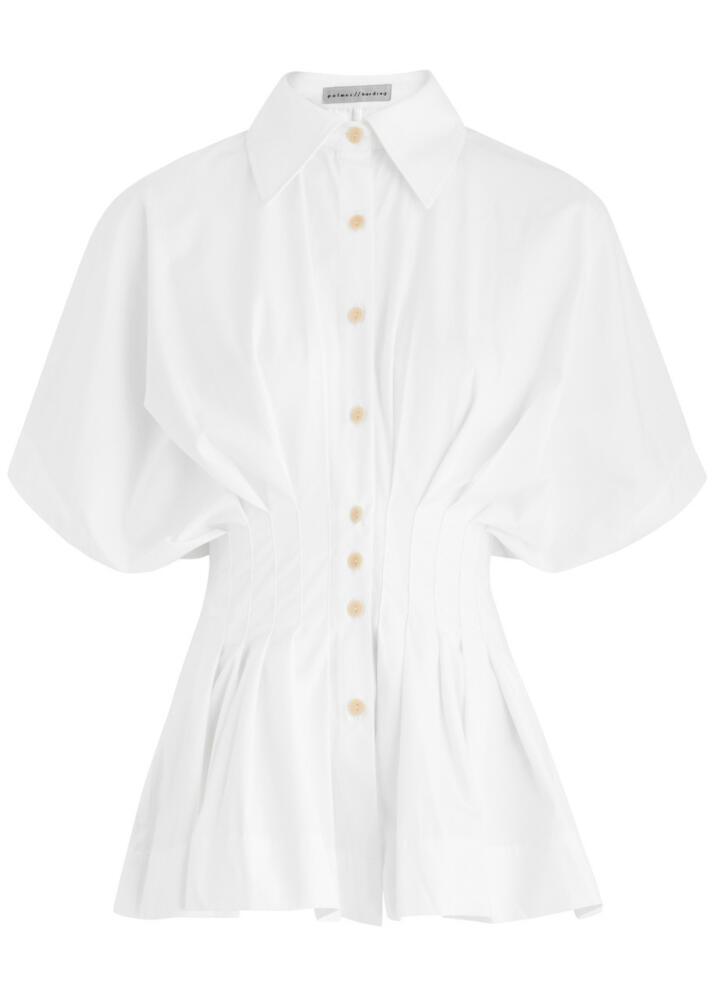 Palmer//harding Courage Cotton-poplin Shirt - White Cover