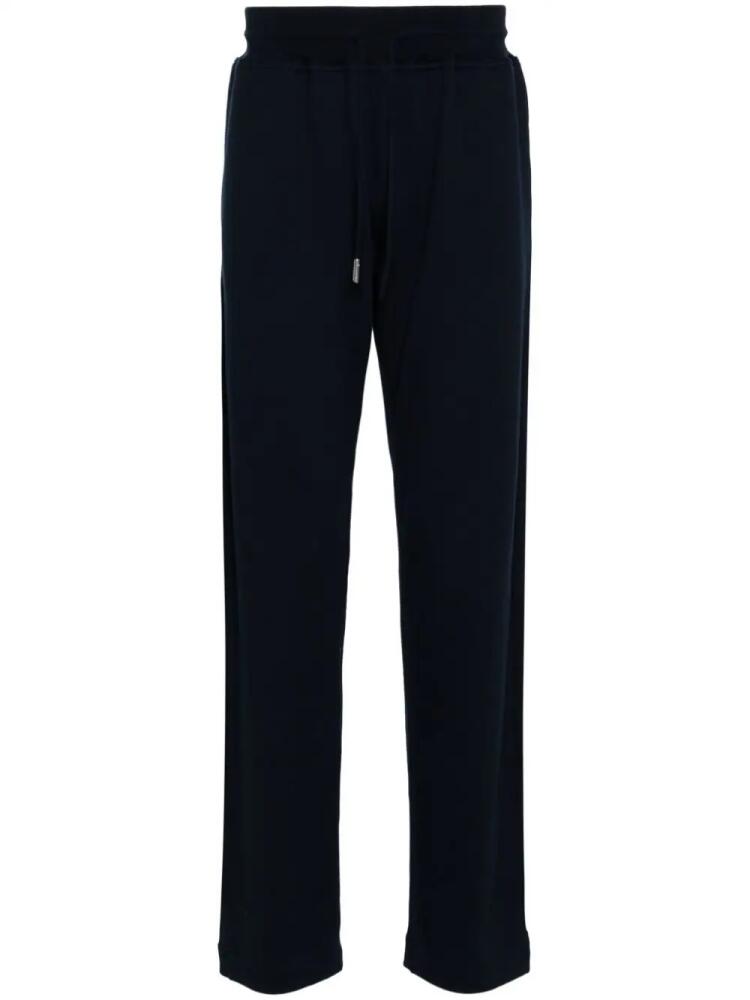 Kiton cotton tapered track pants - Blue Cover