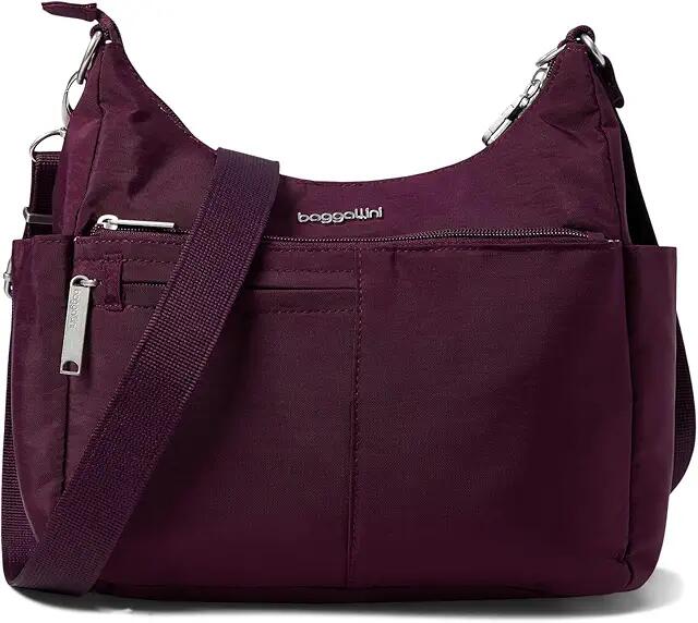 Baggallini Securtex Anti-Theft Free Time Crossbody (Mulberry) Handbags Cover