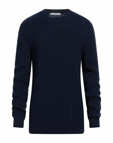 Takeshy Kurosawa Man Sweater Navy blue Wool, Acrylic Cover