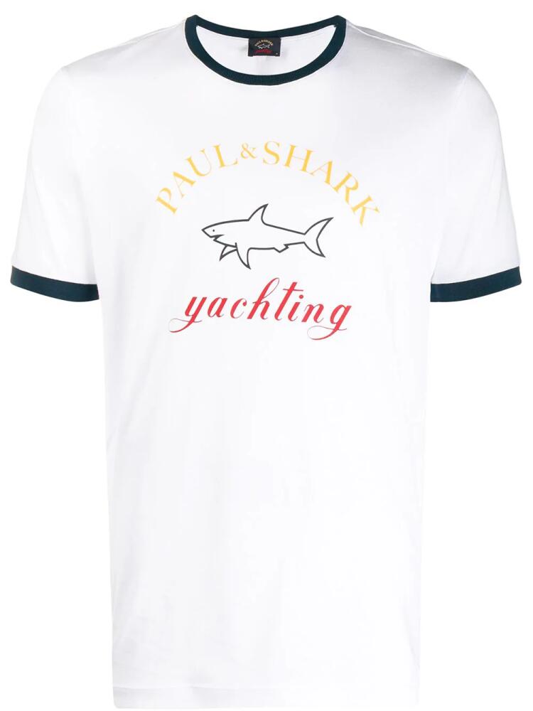 Paul & Shark logo motif T-shirt - White Cover