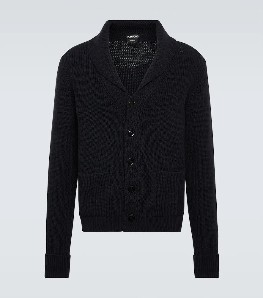 Tom Ford Ribbed-knit cashmere cardigan Cover