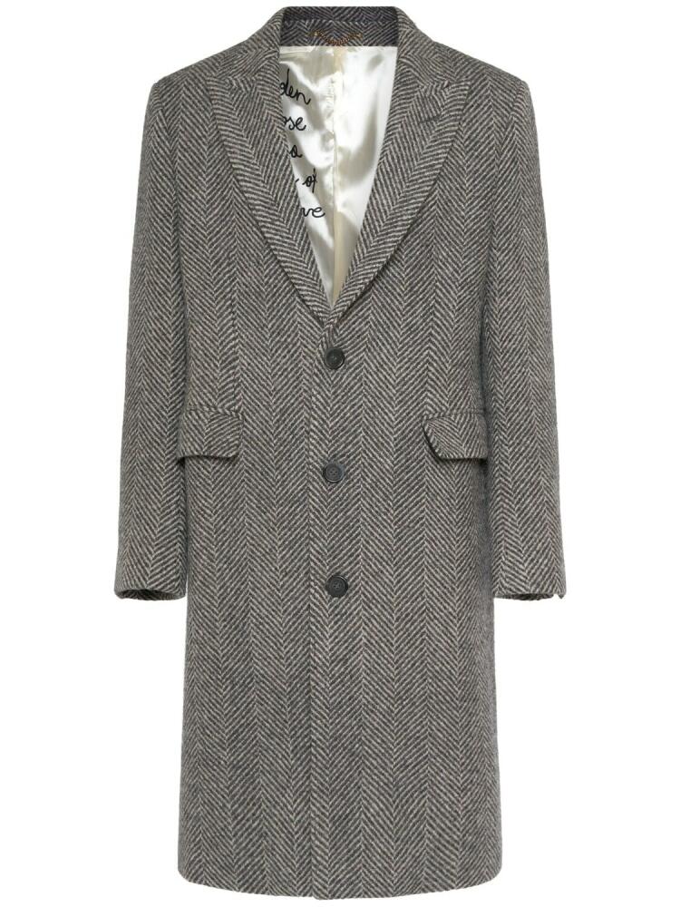 GOLDEN GOOSE Golden Virgin Wool Single Breasted Coat Cover