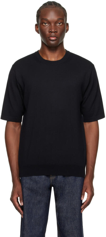 AURALEE Black Hard Twist T-Shirt Cover