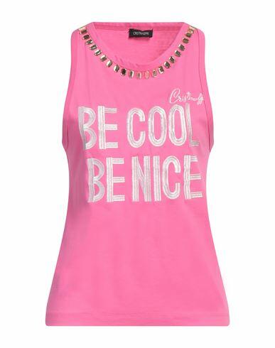 Cristinaeffe Woman Tank top Fuchsia Cotton Cover