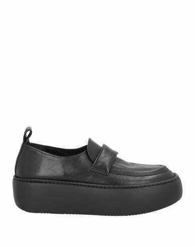 Oa Non-fashion Woman Loafers Black Soft Leather Cover